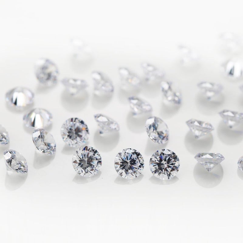 gepas WUZHOUGEMS 0.8-10mm White AAAAA Round Machine Cut Loose Cubic Zirconia Stone Clear CZ Synthetic Gemstone For Jewelry Making - Image 3